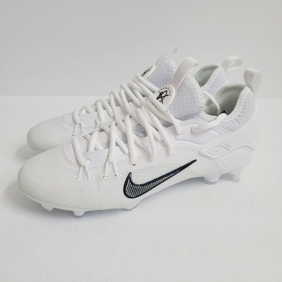 NEW Nike Huarache 9 Elite LAX SE Lacrosse Cleats FD0089-101 Size 10 White - Picture 1 of 7